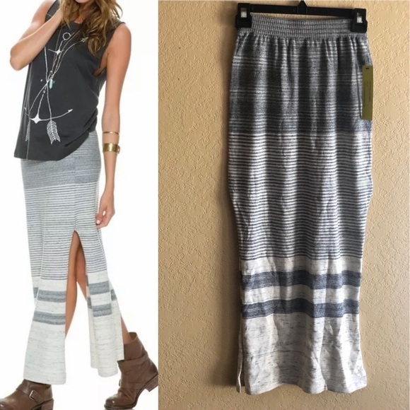 Kersh Women's Naomi Space dye Maxi Skirt Gray - Picture 1 of 16